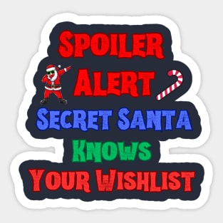 Christmas Spoiler Alert Sticker